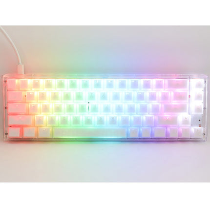 Ducky One 3 SF Hot-Swap Wired RGB Mechanical Gaming Keyboard Red Switch (Arabic Layout) - Aura White