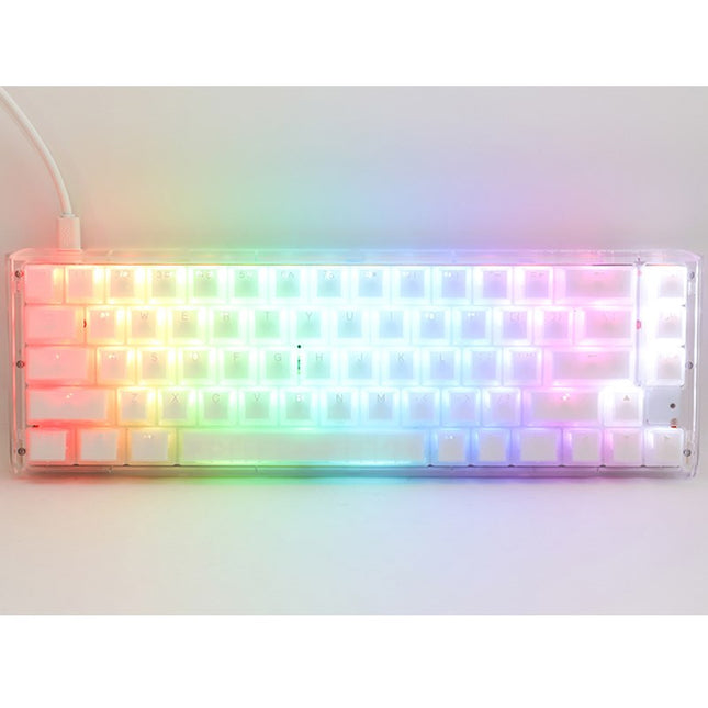 Ducky One 3 SF Hot-Swap Wired RGB Mechanical Gaming Keyboard Red Switch (Arabic Layout) - Aura White