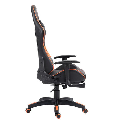 GAMEON Gaming Chair with Foot Rest - Orange/Black