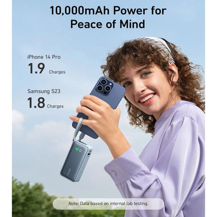 Anker Nano Power Bank (30 W, Built-In USB-C Cable) 10000mAh PD - Blue