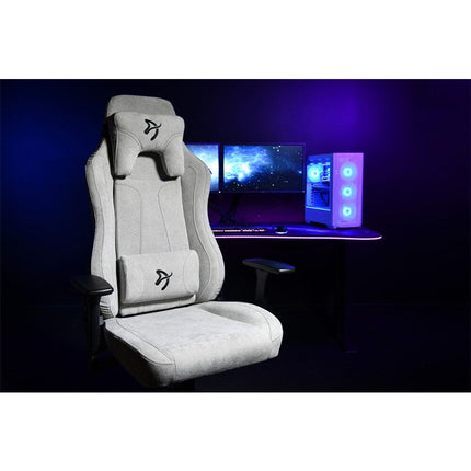 Arozzi Vernazza Gaming Chair Soft Fabric - Light Grey