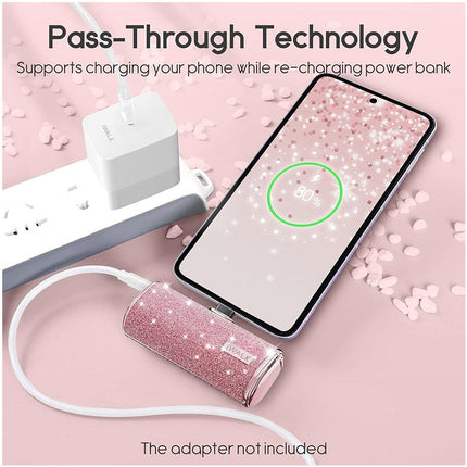 iWalk USB C Portable Charger, 4500mAh Ultra-Compact Small Power Bank