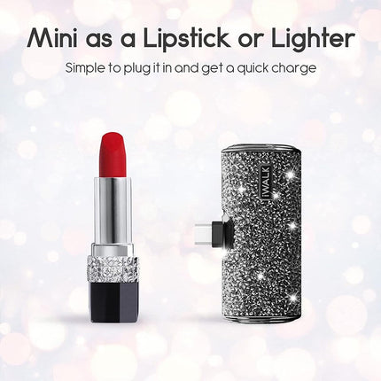 iWalk USB C Portable Charger, 4500mAh Ultra-Compact Small Power Bank