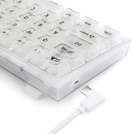 Redragon Fizz K617CT 60% Wired RGB Mechanical Gaming Keyboard - White Transparent