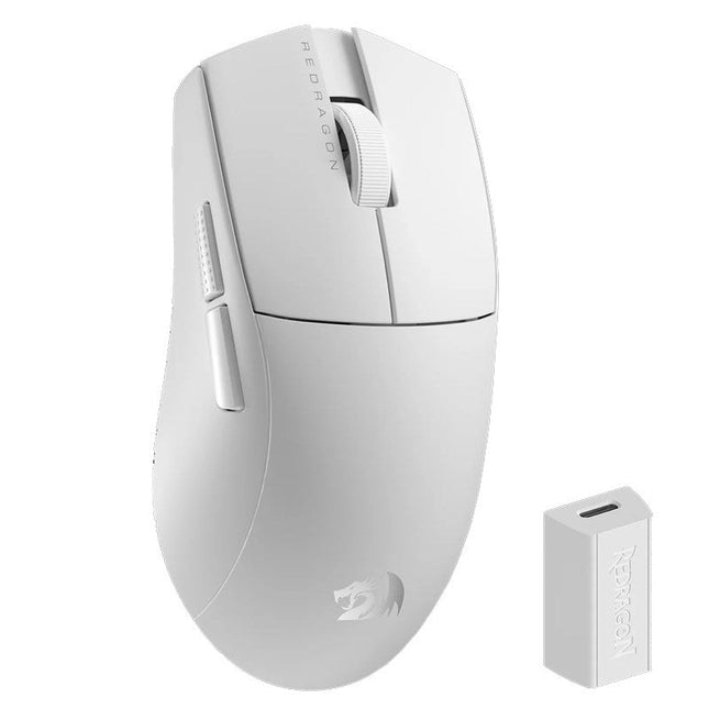 Redragon M916 K1NG PRO Wireless/Wired 4K Hz Ultra-Light Gaming Mouse - White