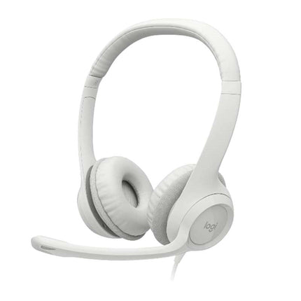 Logitech H390 USB Headset with Noise-Cancelling Mic - White