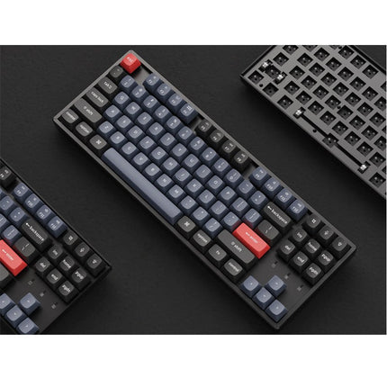 Keychron K8 Pro TKL 80% RGB Backlight Aluminum Hot Swappable QMK/VIA Wireless Mechanical Gaming Keyboard (Gateron G Pro Red Switch) - English/Arabic Keyboard