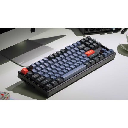 Keychron K8 Pro TKL 80% RGB Backlight Aluminum Hot Swappable QMK/VIA Wireless Mechanical Gaming Keyboard (Gateron G Pro Red Switch) - English/Arabic Keyboard