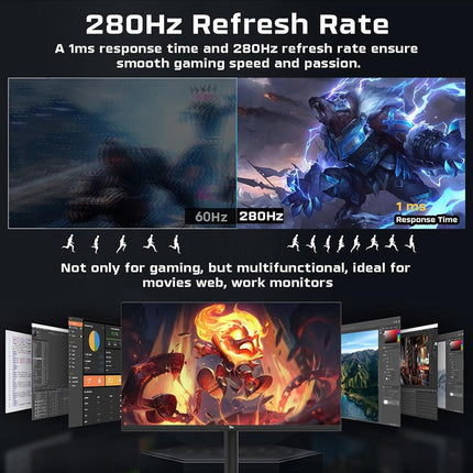 Twisted Minds 24" FHD IPS, 280 Hz, HDMI 2.1 Gaming Monitor - Black