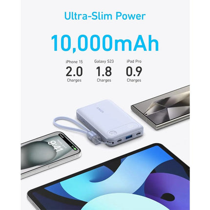 Anker Power Bank 10K, 22.5W, Black