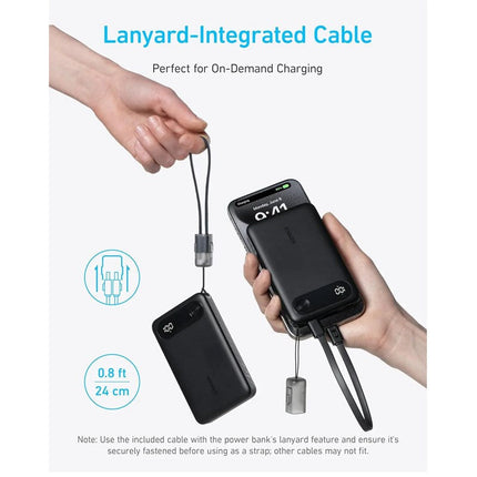 Anker Power Bank 10K, 22.5W, Black