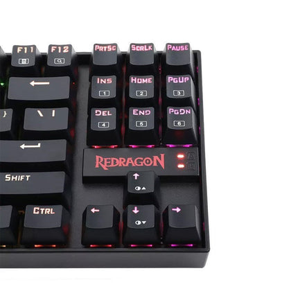 Redragon KUMARA K552 RGB-1 TKL Wired Mechanical Gaming Keyboard Blue Switch (Arabic Layout) - Black