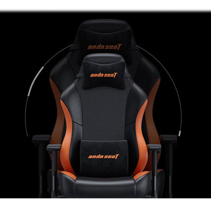 Andaseat Luna Series Gaming Chair Large - Black/Orange