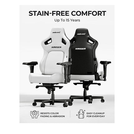 Andaseat Kaiser 4 Large Fabric, Gaming Chair - Black