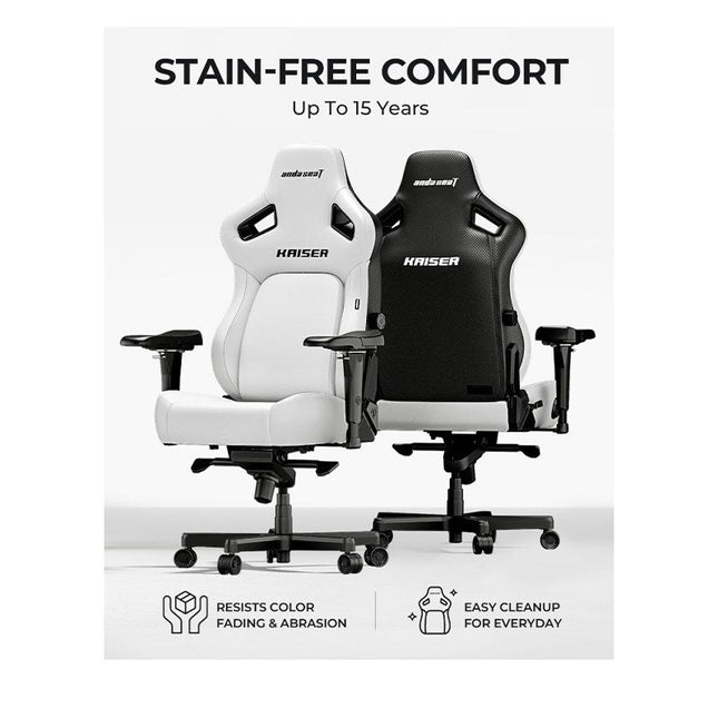 Andaseat Kaiser 4 Large Fabric, Gaming Chair - Black