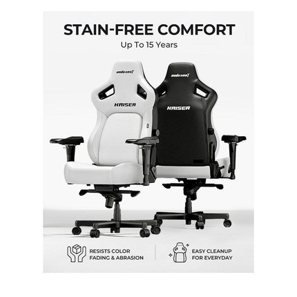 Andaseat Kaiser 4 Fabric XL Gaming Chair - Ash Grey