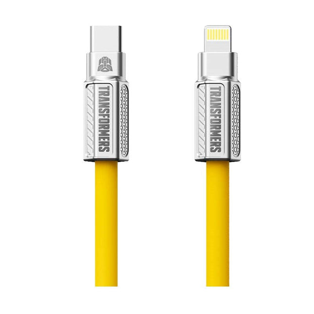 Transformers TF-A07 Bumblebee PD Fast Charging Cable Type C to Lighting, Yellow