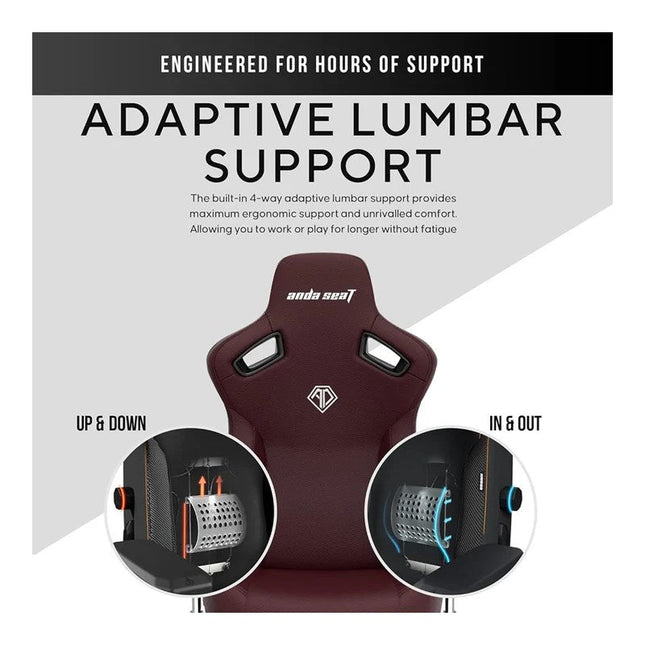 Andaseat Kaiser 3 Gaming Chair Large - Maroon