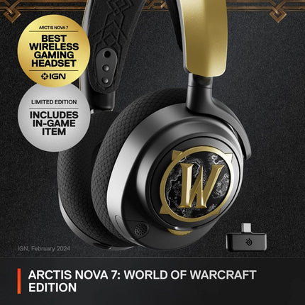 SteelSeries Arctis Nova 7 Wireless Gaming Headset - World of Warcraft Edition