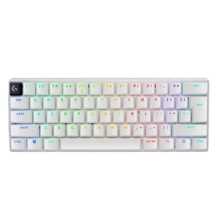 Logitech G PRO X 60 LIGHTSPEED Wireless RGB Mechanical Gaming Keyboard, Optical Tactile Switch - White (US Layout)
