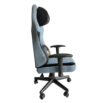 Black Bull Gaming Chair With Molded Headrest Up & Down - Fabric