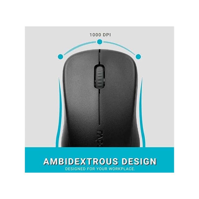 Rapoo 1620 Wireless Optical Mouse Black