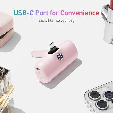 iWalk Portable Charger for iPhone 15 iPhone 16 Series, 20W PD Fast Charging USB-C Power Bank