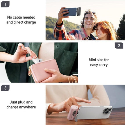 iWalk Portable Charger for iPhone 15 iPhone 16 Series, 20W PD Fast Charging USB-C Power Bank