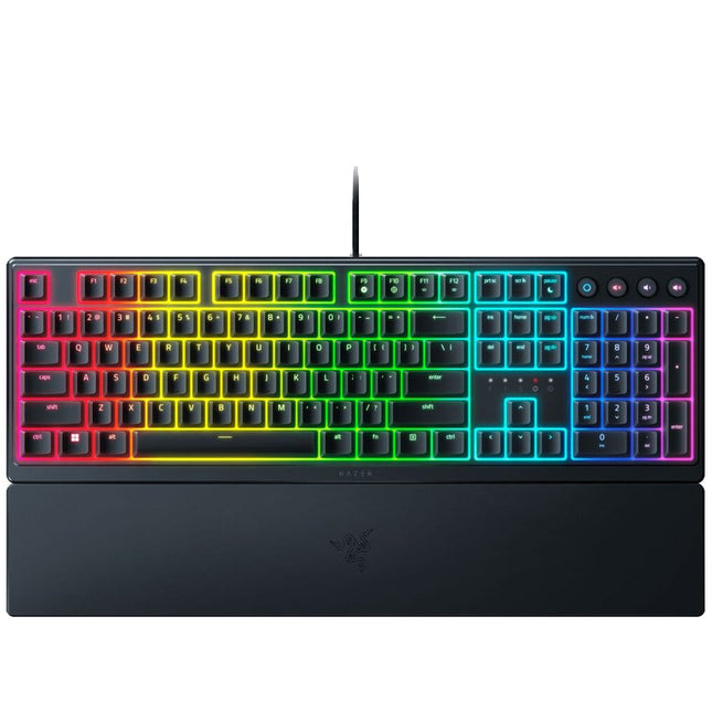 Razer Ornata V3 Low-profile Mecha-Membrane Wired RGB Gaming Keyboard (US Layout) - Black