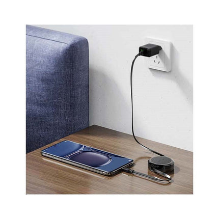 ACEFAST USB-C to USB-C, 60 W, Retraction Cable (0.8 M) - Black