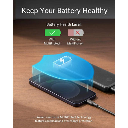 Anker PowerCore Slim Power Bank 10000mAh (USB-C Input Port) - Black