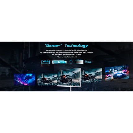 GAMEON GOA24FHD190IPS Artic Pro Series 24" FHD, 190 Hz, MPRT 0.5 ms, Fast IPS Gaming Monitor (Support PS5) - White