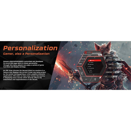 GAMEON GOAP24FHD380IPS Artic Pro Series 24" FHD, 380 Hz, MPRT 0.5 ms, HDMI 2.1, Fast IPS Gaming Monitor (Support PS5) - White