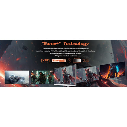 GAMEON GOAP24FHD380IPS Artic Pro Series 24" FHD, 380 Hz, MPRT 0.5 ms, HDMI 2.1, Fast IPS Gaming Monitor (Support PS5) - White