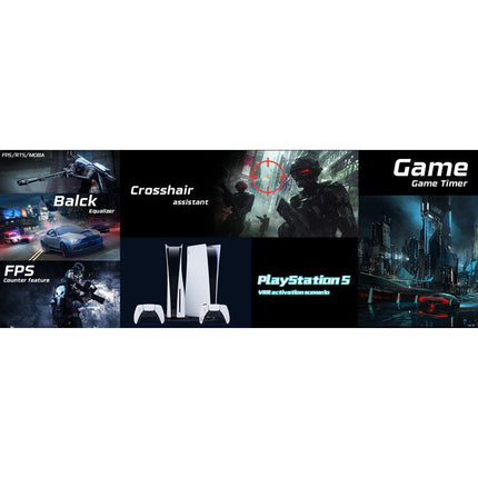GAMEON GOMP24FHD380IPS Midnight Pro Series 24" FHD, 380 Hz, MPRT 0.5 ms, HDMI 2.1, Fast IPS Gaming Monitor (Support PS5) - Black
