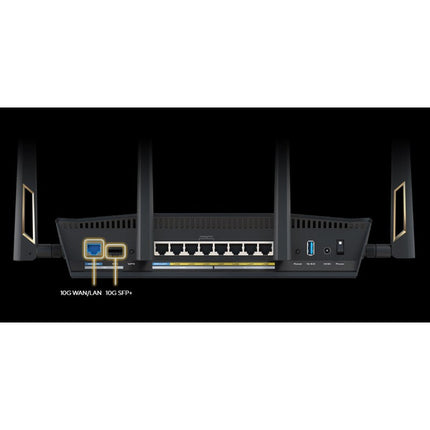 Asus RT-BE88U Dual-band Wi-Fi 7 AiMesh Extendable Performance Router 4K-QAM - Black