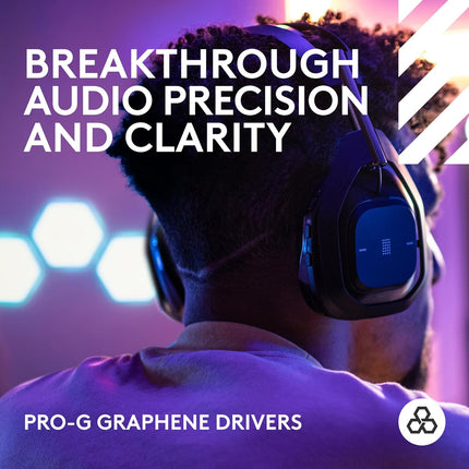 Logitech Astro A50 X LIGHTSPEED Wireless Gaming Headset + Base Station, PRO-G GRAPHENE, PLAYSYNC Across Xbox Series X|S + PS5 + PC/mac, Bluetooth, HDMI 2.1 Passthru