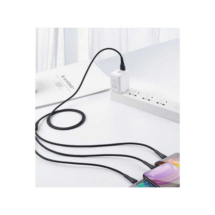 Mcdodo 3 in 1 USB-A To ( Lightning + Micro + Type-c ) Data Cable - 1.2 M