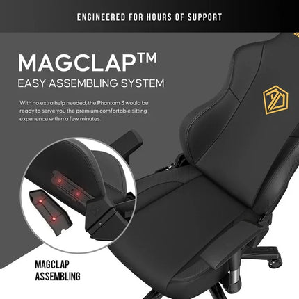 Andaseat Phantom 3 Gaming Chair Large - Black