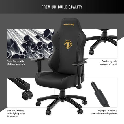 Andaseat Phantom 3 Gaming Chair Large - Black