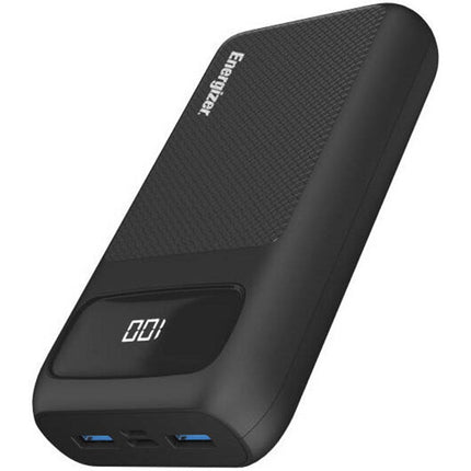 Energizer Ultimate 20000mAh Power Bank, 22.5W, Triple Output, with Power Delivery 20W USB-C Output and Fast Charge, Dual Input, LCD Indicator - Black