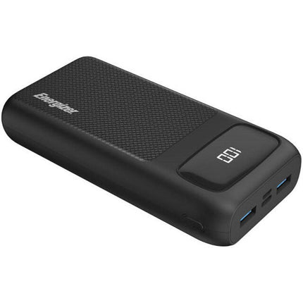 Energizer Ultimate 20000mAh Power Bank, 22.5W, Triple Output, with Power Delivery 20W USB-C Output and Fast Charge, Dual Input, LCD Indicator - Black