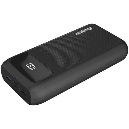 Energizer Ultimate 20000mAh Power Bank, 22.5W, Triple Output, with Power Delivery 20W USB-C Output and Fast Charge, Dual Input, LCD Indicator - Black