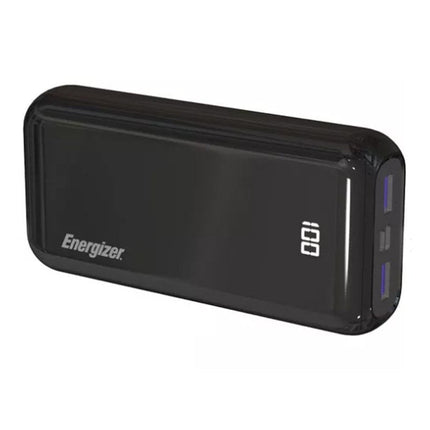 Energizer Ultimate 20000 mAh Power Bank, 22.5W, Triple Output, with Power Delivery USB-C Output and Fast Charge, Dual Input, LCD Indicator, Black