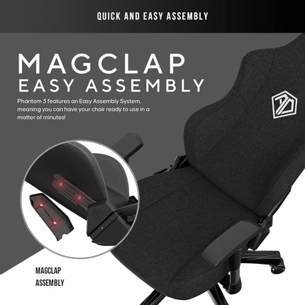 Andaseat Phantom 3 XL Gaming Chair, Fabric