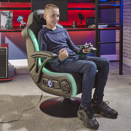 X-Rocker Monsoon RGB 4.1 Stereo Audio Gaming Chair with Vibrant LED