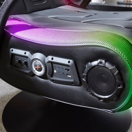 X-Rocker Monsoon RGB 4.1 Stereo Audio Gaming Chair with Vibrant LED