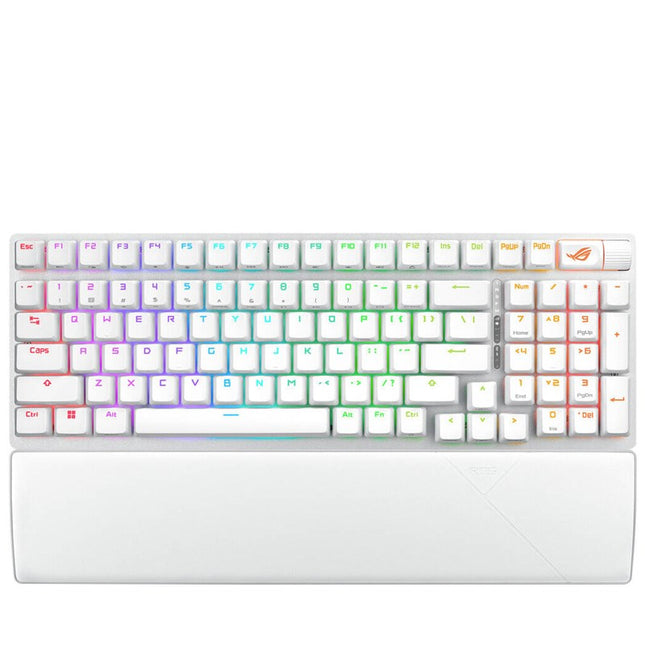 Asus ROG Strix Scope II 96 Wireless RGB Mechanical Gaming Keyboard (ROG NX Snow Switch) (Arabic Layout) - White