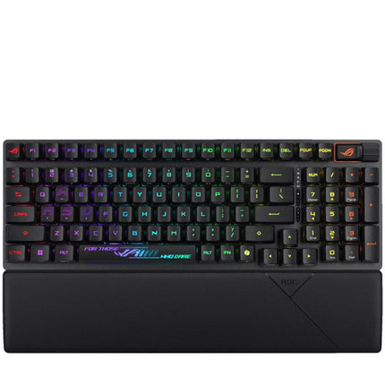 Asus ROG Strix Scope II 96 RX Wireless RGB Optical Mechanical Gaming Keyboard (ROG RX Blue Switch) (Arabic Layout) - Black