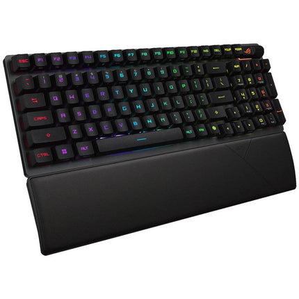 Asus ROG Strix Scope II 96 RX Wireless RGB Optical Mechanical Gaming Keyboard (ROG RX Blue Switch) (Arabic Layout) - Black